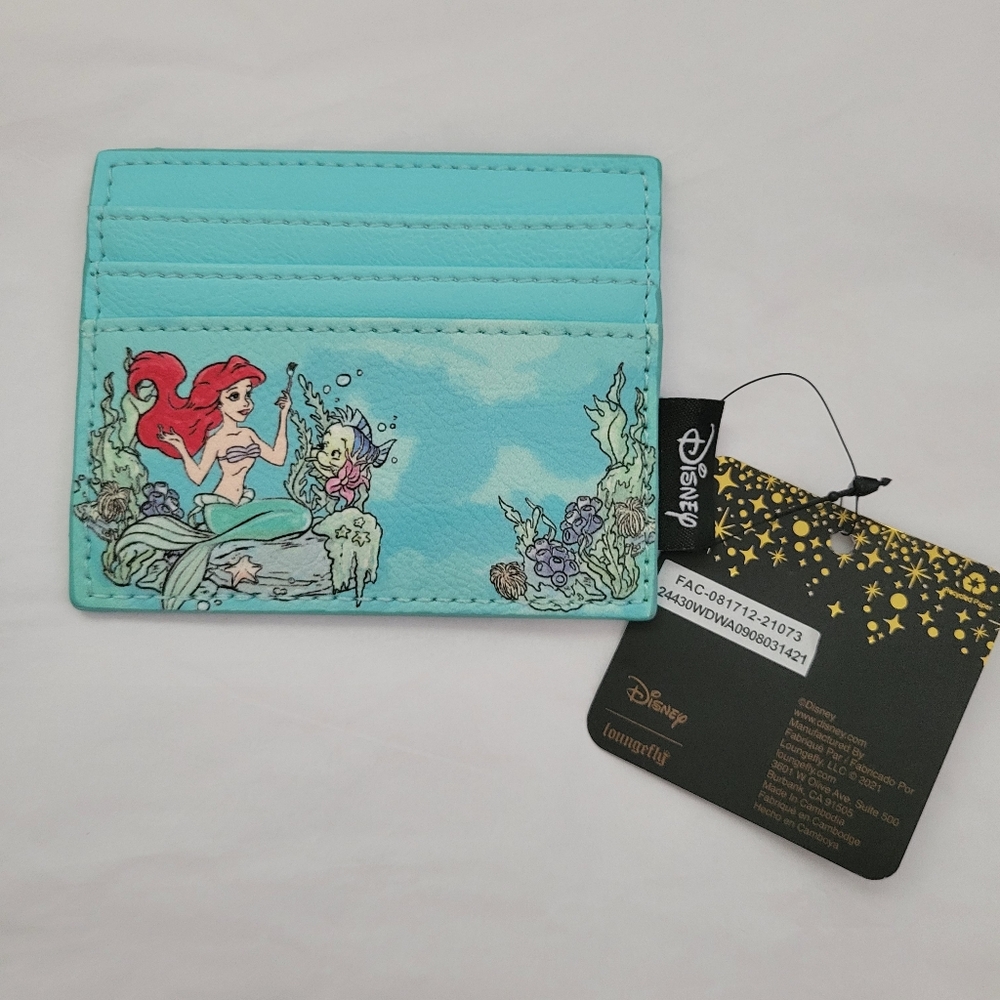 Loungefly Disney The Little Mermaid Kiss the Girl Cardholder - Picture 6 of 6